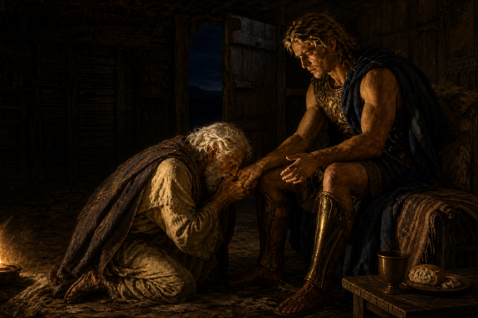 The Hands That Killed His Son, Book XXIV