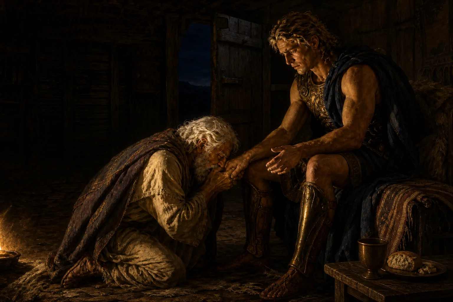 The Hands That Killed His Son, Book XXIV